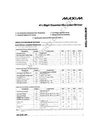 ICM7225IPL Datasheet Page 3
