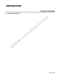 ICM7555C/W+ Datasheet Page 8