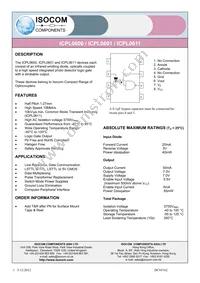 ICPL0601SMT&R Datasheet Cover