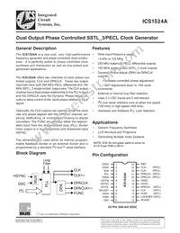 ICS1524AMT Datasheet Cover