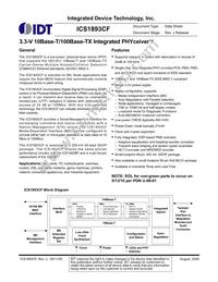 ICS1893CFT Datasheet Cover