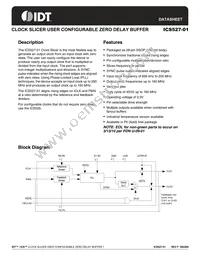 ICS527R-01T Datasheet Cover