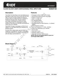 ICS527R-04T Datasheet Cover