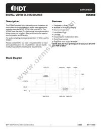 ICS660GIT Datasheet Cover
