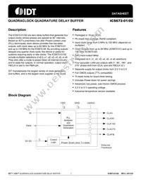 ICS672M-01LFT Datasheet Cover
