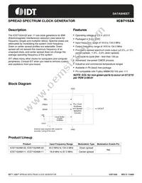 ICS7152AMI-11T Datasheet Cover