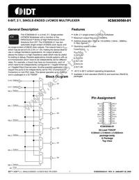 ICS83056AGI-01T Datasheet Cover