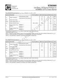 ICS83905AGT Datasheet Page 5