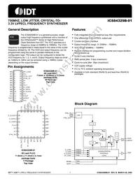 ICS84329BV-01LFT Datasheet Cover