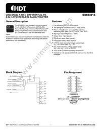 ICS853014BGLFT Datasheet Cover