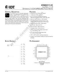 ICS853111AV-01LFT Datasheet Cover