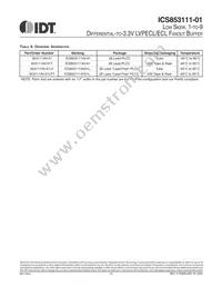 ICS853111AV-01LFT Datasheet Page 14