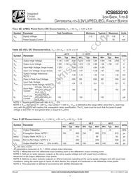 ICS853310AVLFT Datasheet Page 4