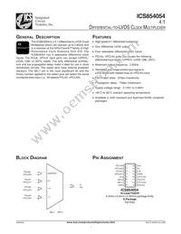 ICS854054AGLFT Datasheet Cover