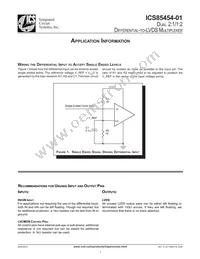ICS85454AK-01LFT Datasheet Page 7