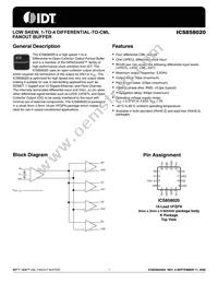 ICS858020AKLFT Datasheet Cover
