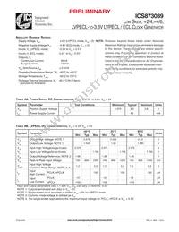 ICS873039AM Datasheet Page 3