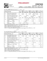 ICS873039AM Datasheet Page 4