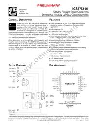 ICS8733BY-01LFT Cover