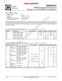 ICS8733BY-01LFT Datasheet Page 5