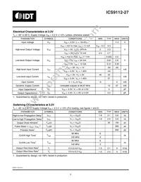 ICS9112AG-27T Datasheet Page 3