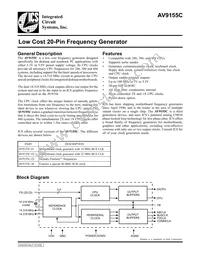 ICS9155C-01CW20T Datasheet Cover