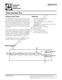 ICS9173-01CS08LFT Datasheet Cover