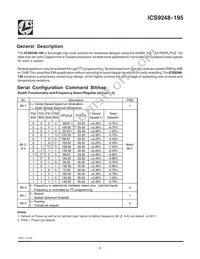ICS9248BF-195 Datasheet Page 3