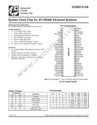 ICS951412AGLFT Datasheet Cover
