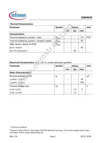 IDB09E60ATMA1 Datasheet Page 2