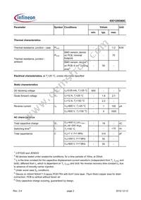 IDD12SG60CXTMA2 Datasheet Page 2