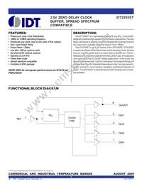 IDT23S05T-1DCI8 Datasheet Cover