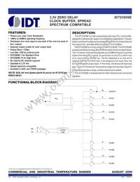 IDT23S09E-1HPGI8 Datasheet Cover