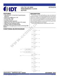 IDT5V2310PGI8 Datasheet Cover