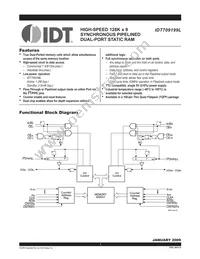 IDT709199L9PFI8 Datasheet Cover
