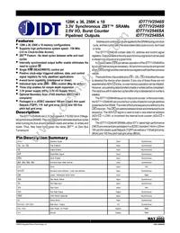 IDT71V2548S150PF8 Datasheet Cover