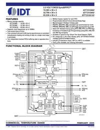 IDT72V3682L15PFGI Datasheet Cover