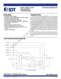 IDT74FCT16500CTPVG8 Datasheet Cover