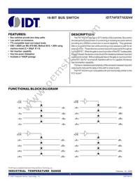 IDT74FST163244PAG8 Cover