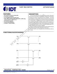 IDT74FST163245PAG Cover