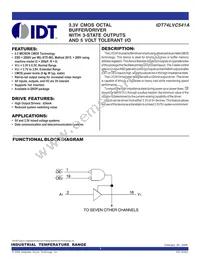 IDT74LVC541AQG Datasheet Cover