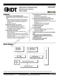 IDT79RC32V364-133DAG Datasheet Cover