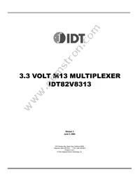 IDT82V8313DSG Datasheet Cover