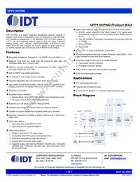 IDTVPP1101PNG Datasheet Cover