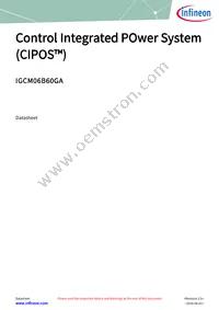 IGCM06B60GAXKMA1 Datasheet Cover