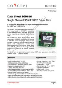 IGD616 Datasheet Cover
