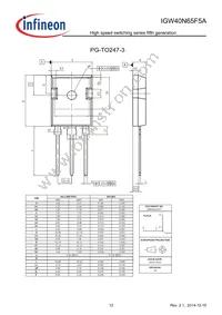 IGW40N65F5AXKSA1 Datasheet Page 12