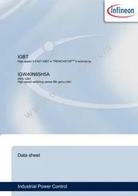 IGW40N65H5AXKSA1 Datasheet Cover