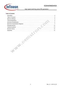 IGW40N65H5AXKSA1 Datasheet Page 3