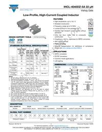 IHCL4040DZER220M5A Datasheet Cover